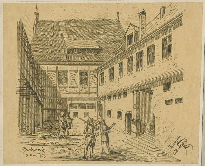 VUE DE STRASBOURG : RUE DE LA HAUTE ; MONTEE_0